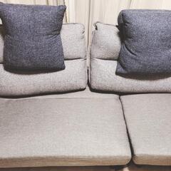 ソファベッド、背もたれクッション