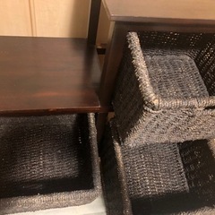 ビンテージ家具 ヴィンテージ ラタン家具 籐家具の画像