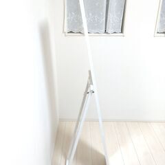 [ 美品 ] 鏡 姿見 スタンドミラー 白 ☆ 楽天 SLIM STAND MIRROR ホワイト [ 東京都調布市 ] 地域限定配送の画像