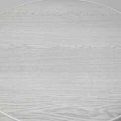 [ 美品 ] 円 小 ローテーブル 折りたたみ式 白 ☆ 楽天 不二貿易 ローテーブル 丸60 WHW P600WHW FJ-10859 [ 東京都調布市 ] 地域限定配送の画像