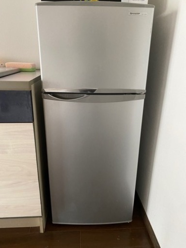 【3/24までに引き取り】SHARP 118L 2ドア　冷蔵庫