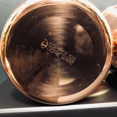 サッポロ生ビール黒ラベル　銅製ペアグラスの画像