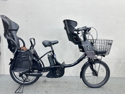 お子様入園に　3人乗り電動自転車　ヤマハパスバビー　20インチ　落ち着いた黒色