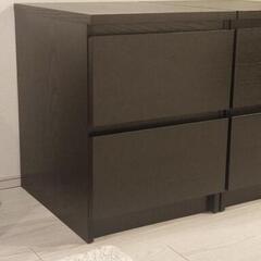 IKEA イケア MALM マルムチェスト　ブラックブラウン x 2台