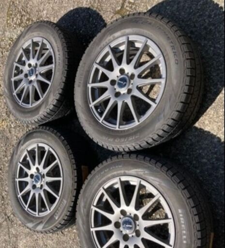 LA-STRADA TIRADO 7J-16 off+40 pcd114.3/5H PIRELLI ピレリ  215/60R16 スタッドレスタイヤ付き4本