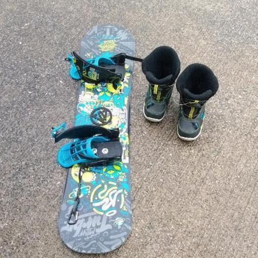 0318-032 スノーボード 子供 美品 箱付き