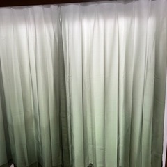 【美品】カーテン green 