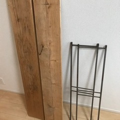 アイアンラック レッグ シェルフ 植物棚などに♪キャンプ　アウトドアの画像