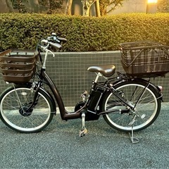 美品！ブリヂストン電動アシスト自転車 24インチ★後ろカゴ＆スマ...