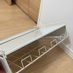 電子レンジ下収納　ラックの画像