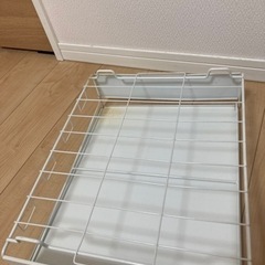 電子レンジ下収納　ラックの画像