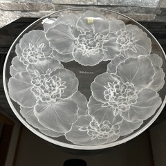 【絶品！！】HOYA ホヤ　クリスタルグラス　オードブルボール大皿　未使用品の画像
