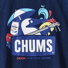 【ORION×CHUMS】Tシャツ　三線デザイン　カラー：ネイビー（NAVY）

の画像