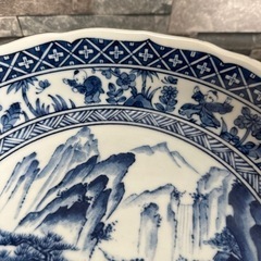 【値下げ‼️】山水　大皿　愛陶の画像