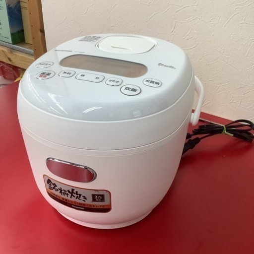 IRISOHYAMA  アイリスオーヤマ　炊飯ジャー　炊飯器　RC-MD30-W  2019年製  3合炊き