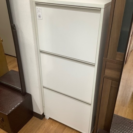 薄型フラップシューズラック3段お売りします！！！