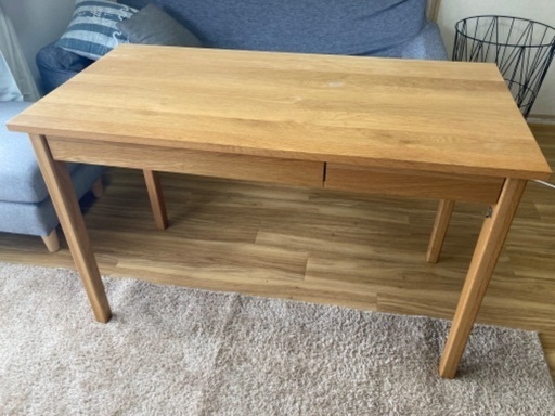 無印良品　オーク材　デスク