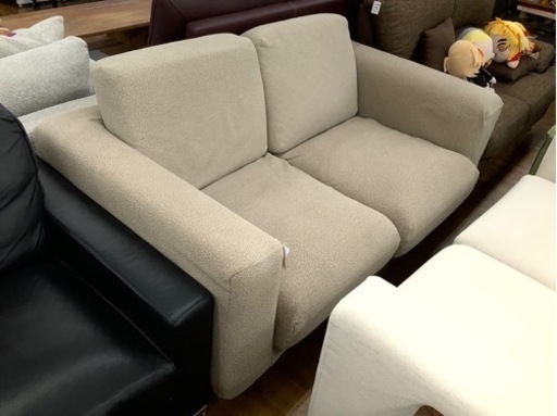 無印良品 ソファー 2シーター フェザー ポケットコイル シミ有