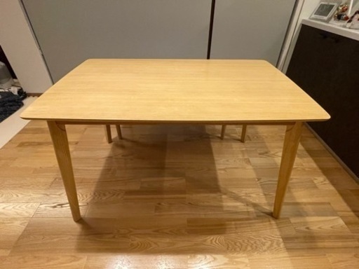 【値下げしました！】北欧風！ダイニングテーブルセット　ナチュラル木製