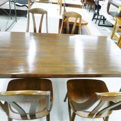 松田家具 ダイニングセット 4人掛け 幅170×奥行90×高さ68cm