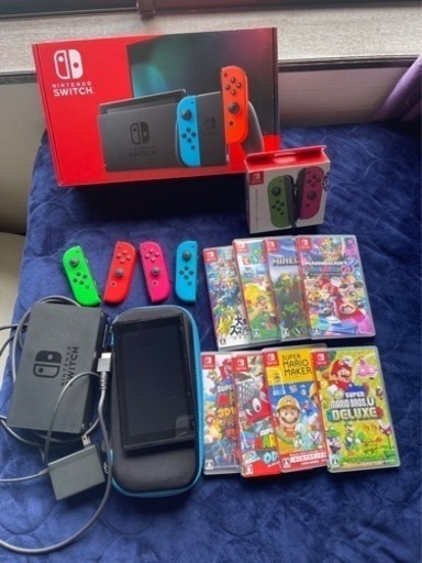Switch本体とソフト８つ