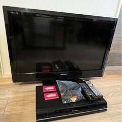 東芝　REGZA 液晶TV レコーダーセット