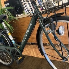 6段変速】LEDダイナモ 27インチ自転車 モスグリーン