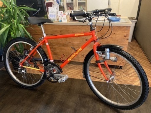 取引き中【ブリヂストンWild west】3×7速　26インチマウンテンバイク　オレンジ