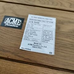 アクメファニチャー　 acme furniture　ダイニングテーブル　オシャレ家具　東京家具　の画像