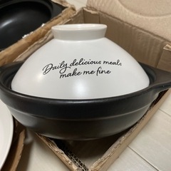 3月で処分します（新品未使用品)土鍋 5号(1人用サイズ) 3セットの画像