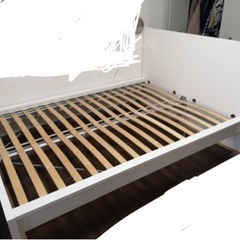 【ほぼ新品】イケア　マルム　ダブルベッド　収納付き/ IKEA MALUM bed frame