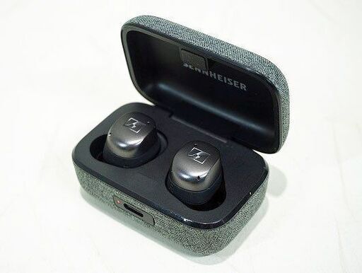 【苫小牧バナナ】動作品☆SENNHEISER/ゼンハイザー MTW3 MOMENTUM True Wireless3 ブラック 完全ワイヤレスイヤホン 防滴 ハンズフリー 付属充実♪
