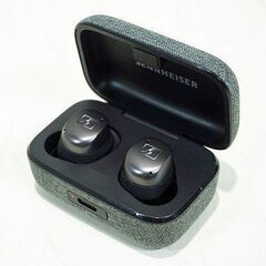 【苫小牧バナナ】動作品☆SENNHEISER/ゼンハイザー MTW3 MOMENTUM True Wireless3 ブラック 完全ワイヤレスイヤホン 防滴 ハンズフリー 付属充実♪