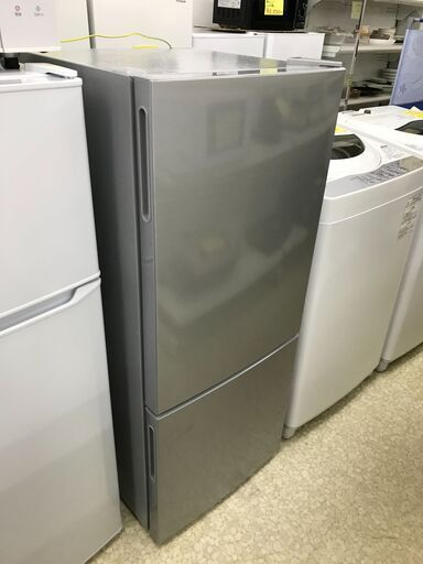(k)マクゼン 2ドア冷凍/冷蔵庫 JR117ML01SV 117L 2021年製 取扱説明書付 幅470mm奥行511mm高さ1140mm 美品 説明欄必読