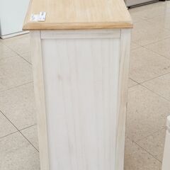 ★ジモティ割あり★  チェスト 白 H83.5×D35×W59.8 クリーニング済み TJ252の画像