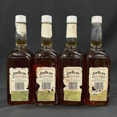 JIM BEAM ジムビーム ケンタッキーストレートバーボンウイスキー 古酒 750ml 40ml 4本セットの画像