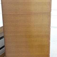 ★ジモティ割あり★  タンス 茶 H137×D67.7×W115.6 クリーニング済み TJ253の画像