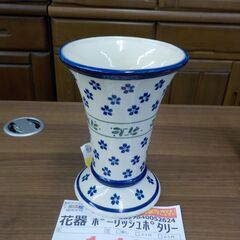 ID052624　花器　ポーリッシュポタリー（ポーランド製）