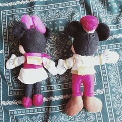 ミッキー＆ミニーのぬいぐるみセットの画像