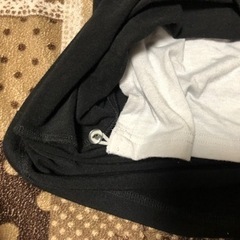 マタニティー服　授乳服4 白黒　リボン　Lサイズの画像