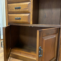 【無料/美品◎】 アンティークチェスト キャビネット 棚 骨董の画像