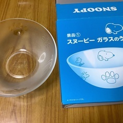 ローソン　スヌーピーガラス皿