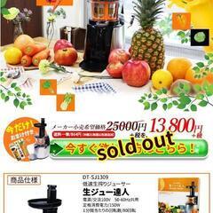 低速生搾りジューサー🍀新品未使用品です😊☝️の画像