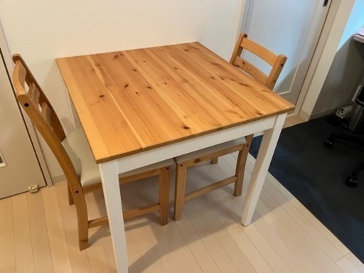 【IKEA】ダイニングテーブル+イス　セット
