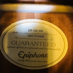 美品　Epiphone by Gibson　DR-100 WRの画像