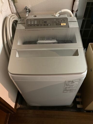 お取引き中(多く皆様ありがとうございました)洗濯機Panasonic NA-FA80H3、防音防振パッド\u0026かさ上げ台、風呂水給水ホースのセット