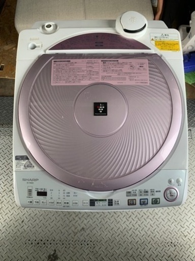 配送可能　シャープ 8.0kg 洗濯乾燥機 ピンク系SHARP 穴なし槽カビぎらい プラズマクラスター洗濯機 ES-TX820-P