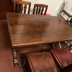 9時まで受付 アンティークのダイニングセット（3/21 15時以降〜3/22限定）