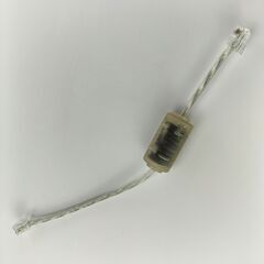 サンワサプライ コア付モジュラーケーブル 0.2m