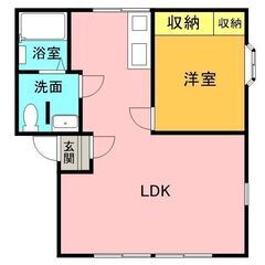 【1LDK 48㎡　角部屋オーナールーム庭付き　初期費用なんと約...